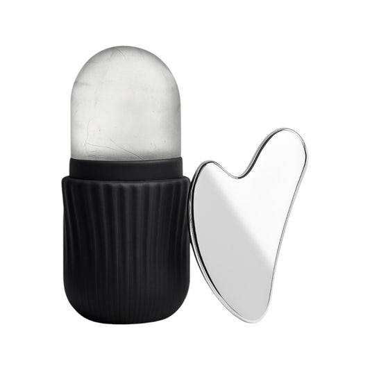 ❄️ Kit Gua Sha & Glace Visage  Décongestionne, Rafraîchit & Lifte 🍃