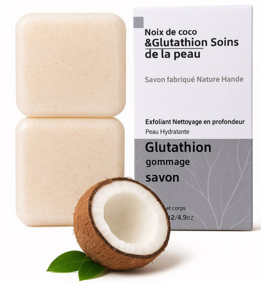 ✨ Savon Anti-âge – Glutathion & Noix de coco