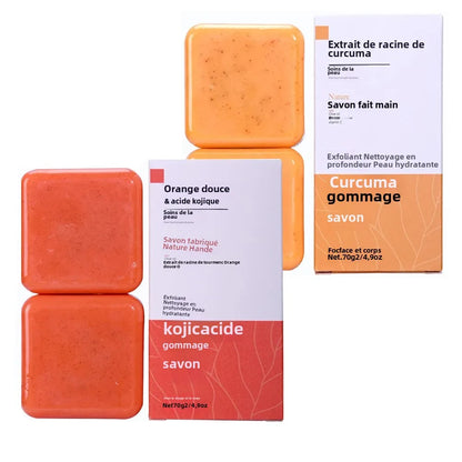 ✨  Savon Fruitée Éclat – Coco, Curcuma, Orange & Cèdre