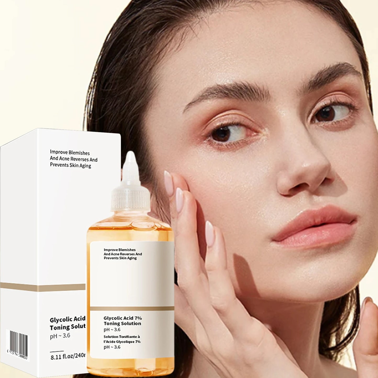 ✨  Lotion Tonique Éclat – Acide de fruits Glycolique 7% (240ml)