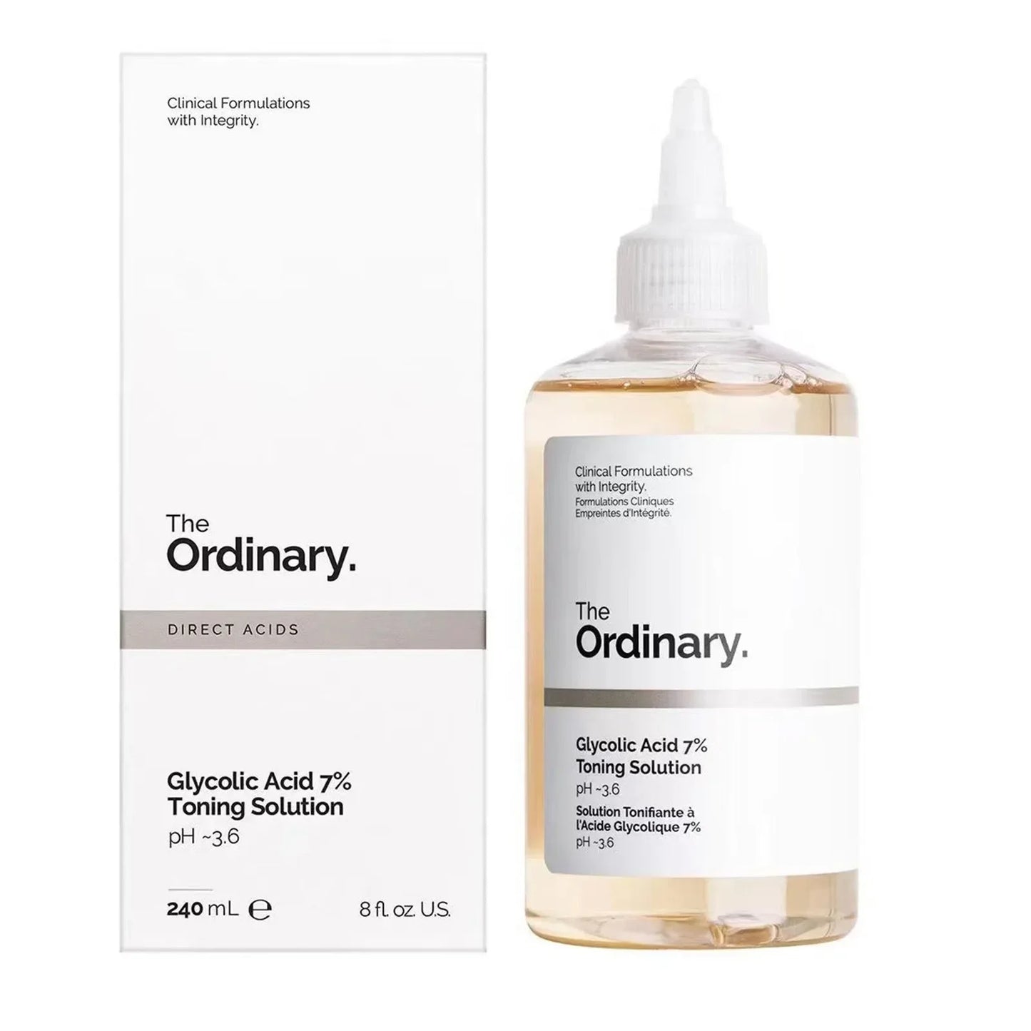 ✨ Lotion The ordinary – Acide de fruits Glycolique 7% (240ml)
